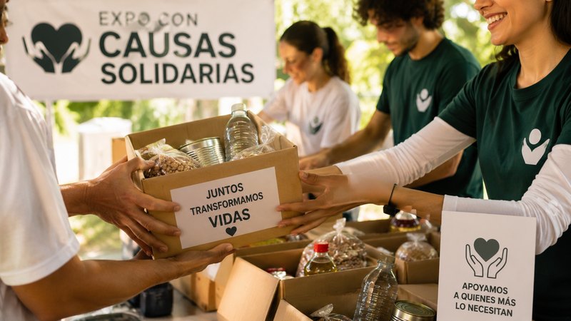 Expo con causa solidaria y comunidad